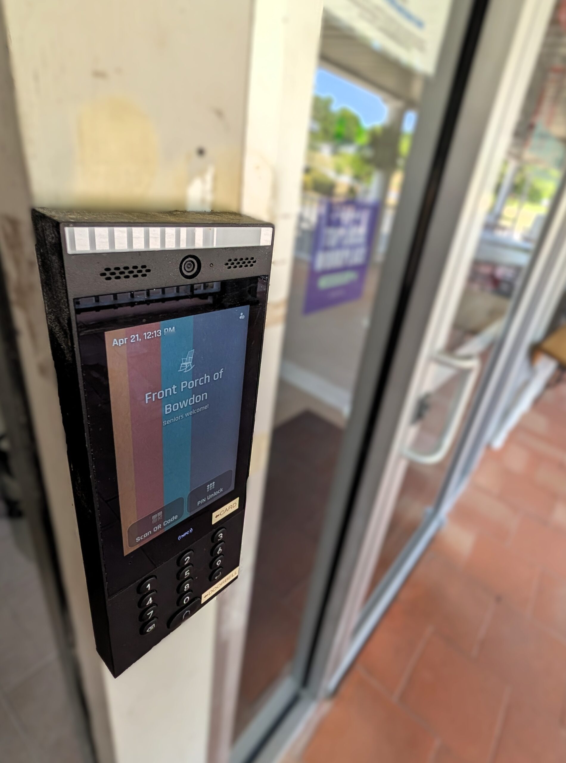 front porch front door